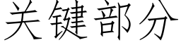 關鍵部分 (仿宋矢量字庫)