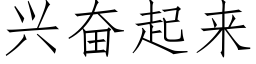 兴奋起来 (仿宋矢量字库)