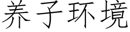 养子环境 (仿宋矢量字库)