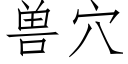 獸穴 (仿宋矢量字庫)