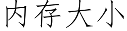 内存大小 (仿宋矢量字庫)