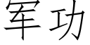 軍功 (仿宋矢量字庫)