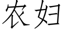 農婦 (仿宋矢量字庫)