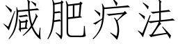 減肥療法 (仿宋矢量字庫)