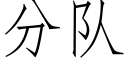 分隊 (仿宋矢量字庫)