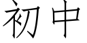 初中 (仿宋矢量字庫)