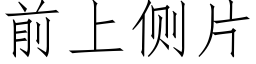 前上側片 (仿宋矢量字庫)