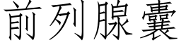 前列腺囊 (仿宋矢量字库)