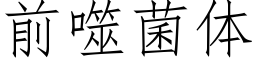 前噬菌体 (仿宋矢量字库)