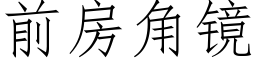 前房角鏡 (仿宋矢量字庫)