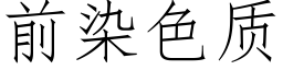 前染色質 (仿宋矢量字庫)