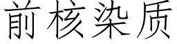 前核染質 (仿宋矢量字庫)