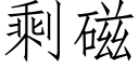 剩磁 (仿宋矢量字庫)