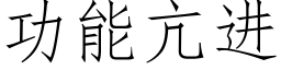 功能亢进 (仿宋矢量字库)