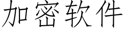 加密軟件 (仿宋矢量字庫)