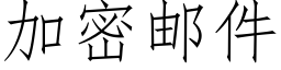 加密邮件 (仿宋矢量字库)