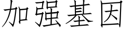 加强基因 (仿宋矢量字库)