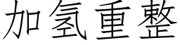 加氫重整 (仿宋矢量字庫)