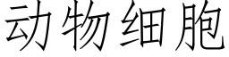 动物细胞 (仿宋矢量字库)