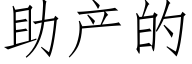 助産的 (仿宋矢量字庫)