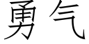 勇氣 (仿宋矢量字庫)