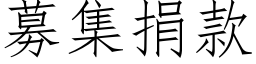 募集捐款 (仿宋矢量字庫)