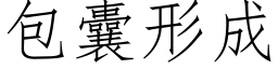 包囊形成 (仿宋矢量字庫)