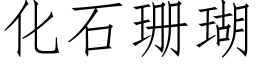 化石珊瑚 (仿宋矢量字庫)