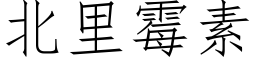 北里霉素 (仿宋矢量字库)