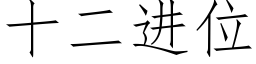 十二进位 (仿宋矢量字库)