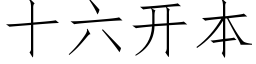 十六开本 (仿宋矢量字库)