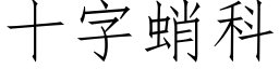 十字蛸科 (仿宋矢量字庫)