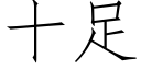 十足 (仿宋矢量字库)