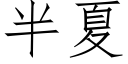 半夏 (仿宋矢量字库)