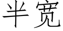 半寬 (仿宋矢量字庫)