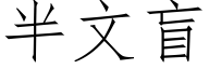 半文盲 (仿宋矢量字库)