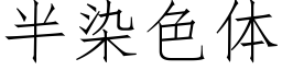 半染色体 (仿宋矢量字库)