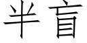 半盲 (仿宋矢量字库)