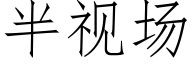 半視場 (仿宋矢量字庫)