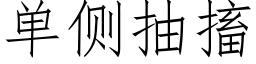 单侧抽搐 (仿宋矢量字库)