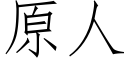 原人 (仿宋矢量字库)