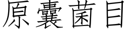 原囊菌目 (仿宋矢量字库)