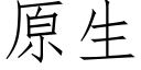 原生 (仿宋矢量字库)