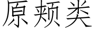 原頰類 (仿宋矢量字庫)