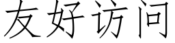 友好访问 (仿宋矢量字库)