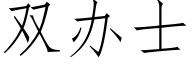 双办士 (仿宋矢量字库)