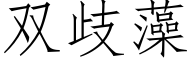 雙歧藻 (仿宋矢量字庫)