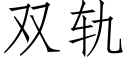 雙軌 (仿宋矢量字庫)