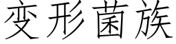 变形菌族 (仿宋矢量字库)