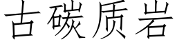 古碳质岩 (仿宋矢量字库)